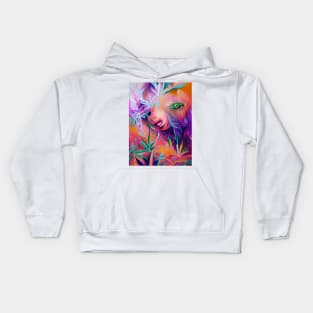 Leafy Vibrance Kids Hoodie